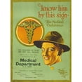 thumbnail image 3 of Bartow van Voorhis Matteson 14x18 Black Modern Framed Museum Art Print Titled - Know Him by This Sign - the Medical Caduceus the Wounds of War Are Not All Healed (1919), 3 of 5