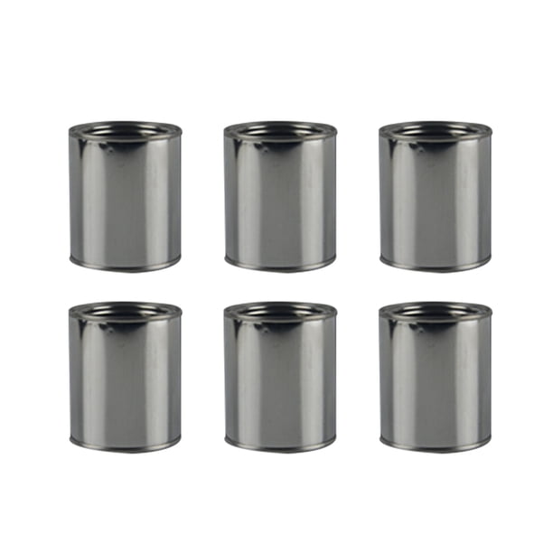EeaseMX Botes de pintura redondos de hierro, práctico recipiente de almacenamiento de pintura, contenedor de tinta duradero (0,3 L), 6 uds.