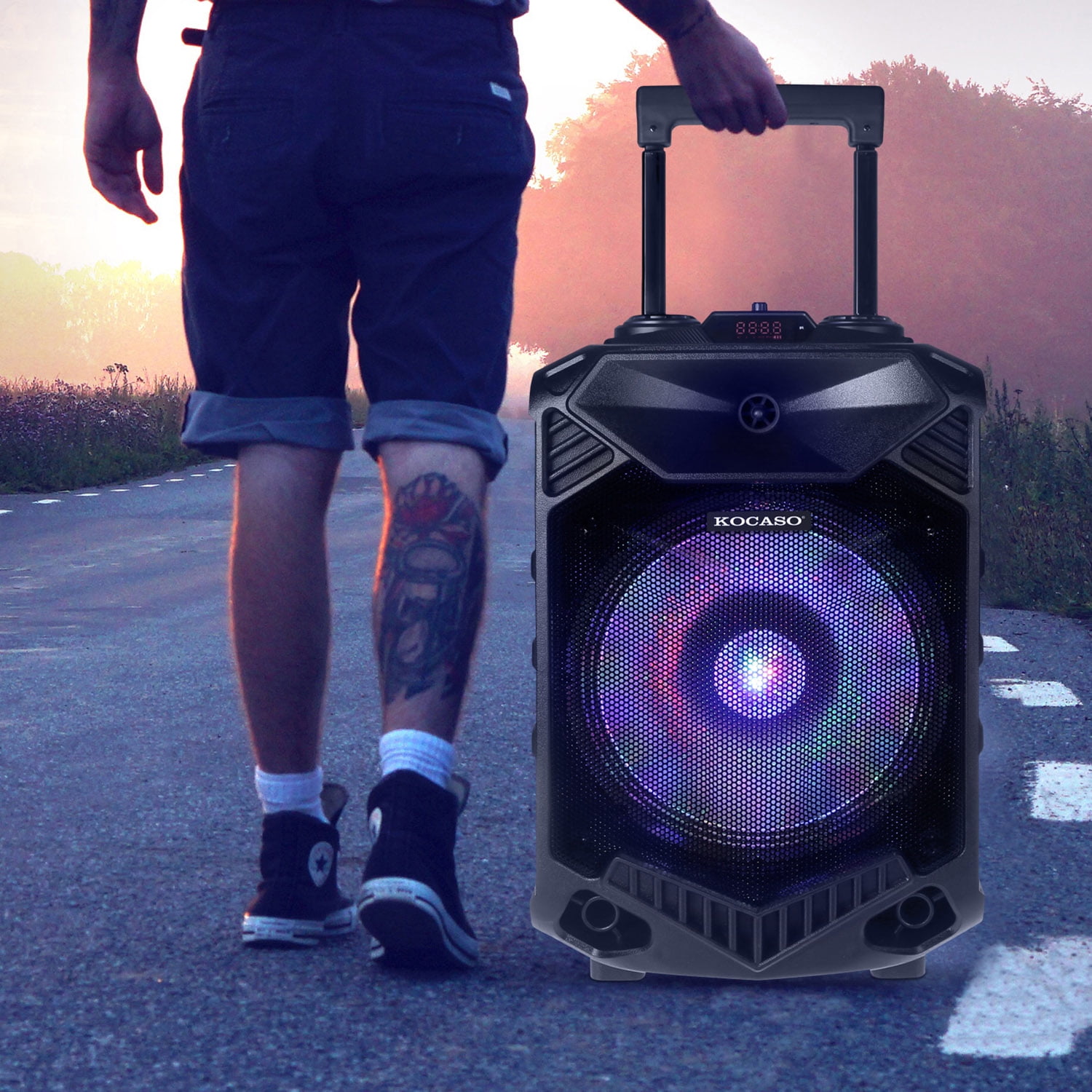 kocaso portable bluetooth party speaker