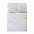 thumbnail image 2 of Teen Twin/Twin XL Pastel Swirl Comforter Set, 94 x 66 in, Recycled Polyester, Machine Washable, 2 of 7