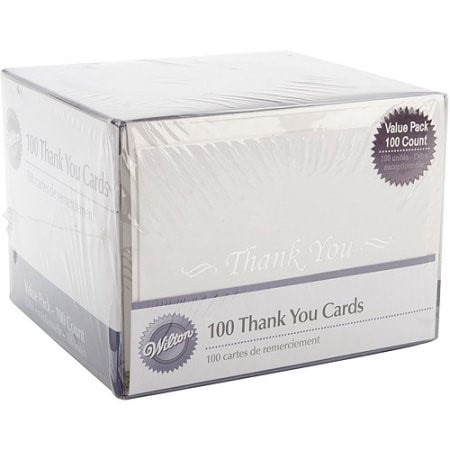 Wilton Thank You Cards, 100 Ct