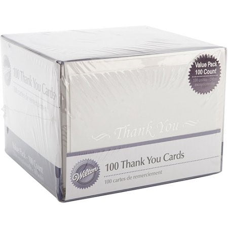 Wilton Thank You Cards, 100 Ct