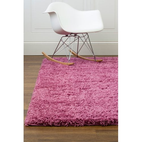 Super Area Rugs, Cozy Plush Solid Lilac Purple Shag Rug, 2' x 3