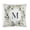Pattern-2, variant on Monogram Letter M Floral Pillow Covers 16"x16" Family Last Name Initial Modern Pillow Cover Bed Pillows Decorative for Home Bed Sofa