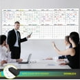 thumbnail image 2 of Extra Large 100"x36" White Board Calendar Dry Erase Calendar for Wall 12 Month Planner Big Dry Erase Wall Calendar  Monthly Large Wall Calendar Includes 6 Markers Eraser Push Pins & Mounting Tape, 2 of 9