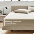 thumbnail image 4 of Bare Home Deep Pocket Fitted Sheet - Ultra-Soft Wrinkle Resistant Microfiber, 4 of 7