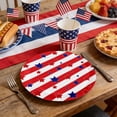 thumbnail image 4 of Wozhuo American Flag Tableware 25PC Disposable Paper Plates Patriotic Party Decor, 4 of 6
