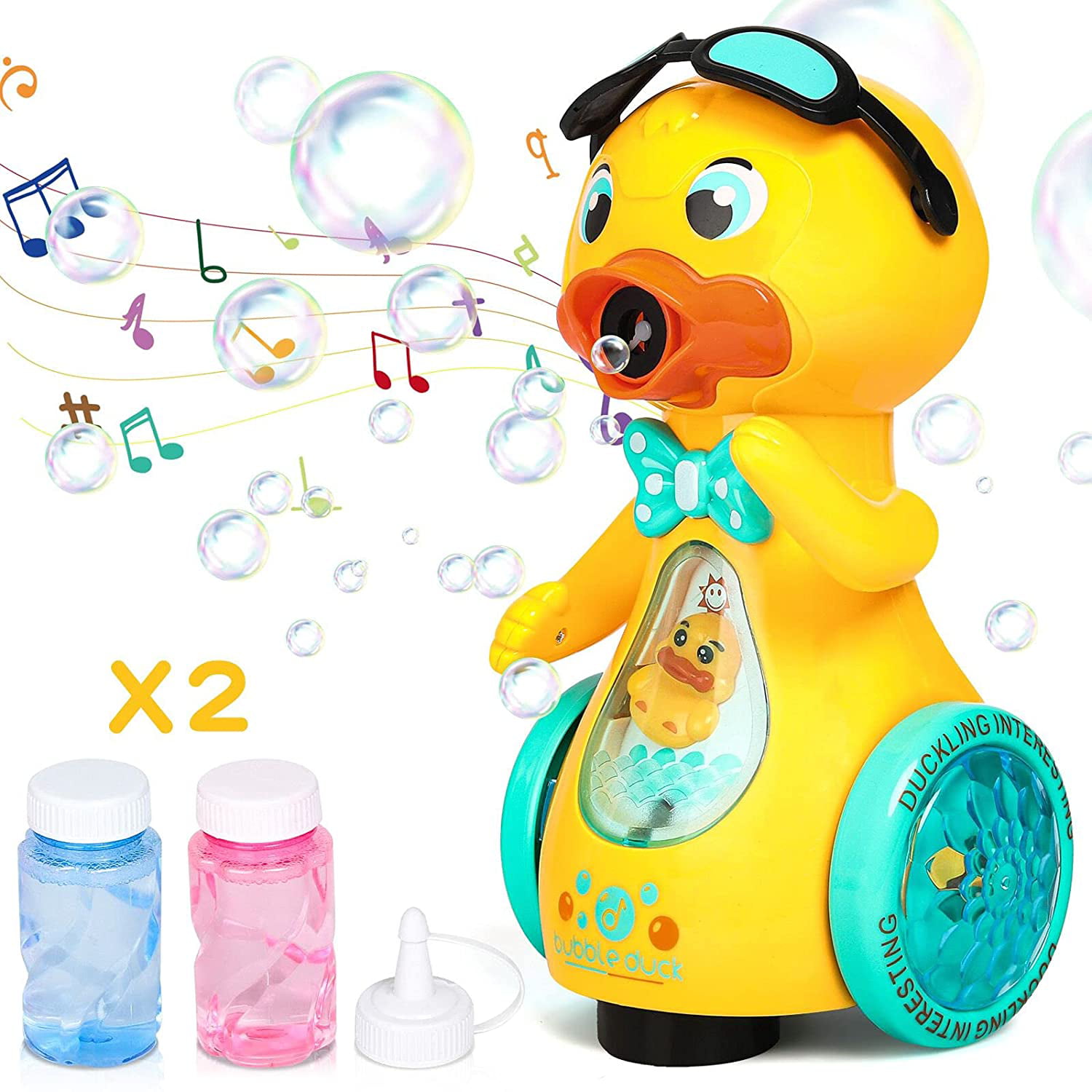 Bubble Machine for Toddlers with Lights Automatic Bubble Machine Toys for Kids 