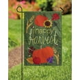 thumbnail image 5 of Meadow Creek Fall Garden Flag, 18" Happy Harvest Pumpkins, 5 of 7