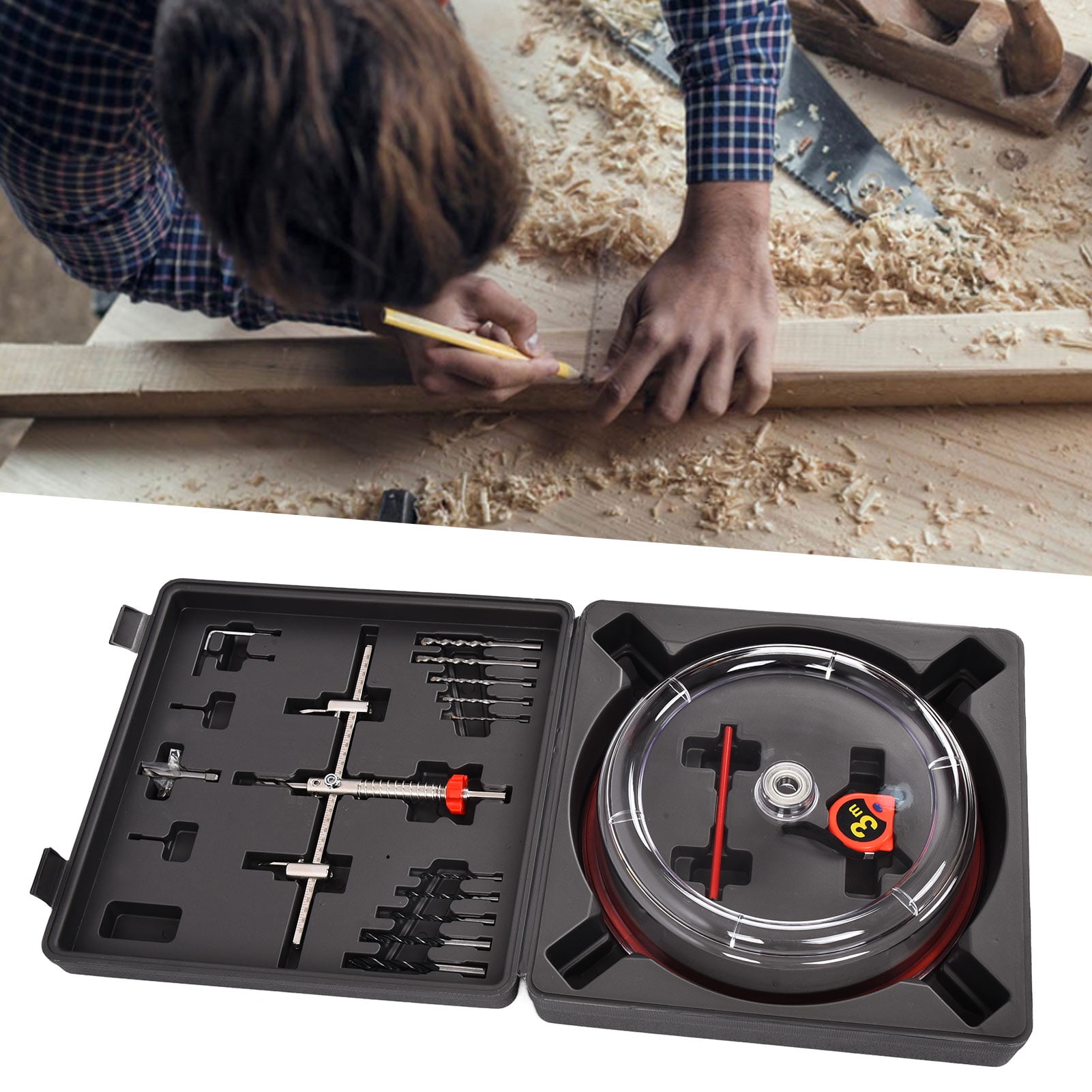 Brrnoo Twin Blade Hole Saw 40‑300mm Adjustable Holes Saws Cutter With