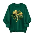 thumbnail image 3 of Uootdi Oversized St Patricks Day Sweatshirts for Women Irish Saint Pattys Shamrock Crewneck Long Sleeve Shirts Holiday Trendy Pullover Tops Gift, 3 of 7