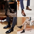 thumbnail image 3 of FREE YOKA 5 Pairs Mens Dress Socks Classic Patterned Business Crew Cotton Socks Father Birthday Christmas Gifts ，BLACK2, 3 of 5