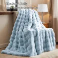 thumbnail image 5 of H&D Pink Faux Rabbit Fur Throw, 15" x 12", 5 of 10