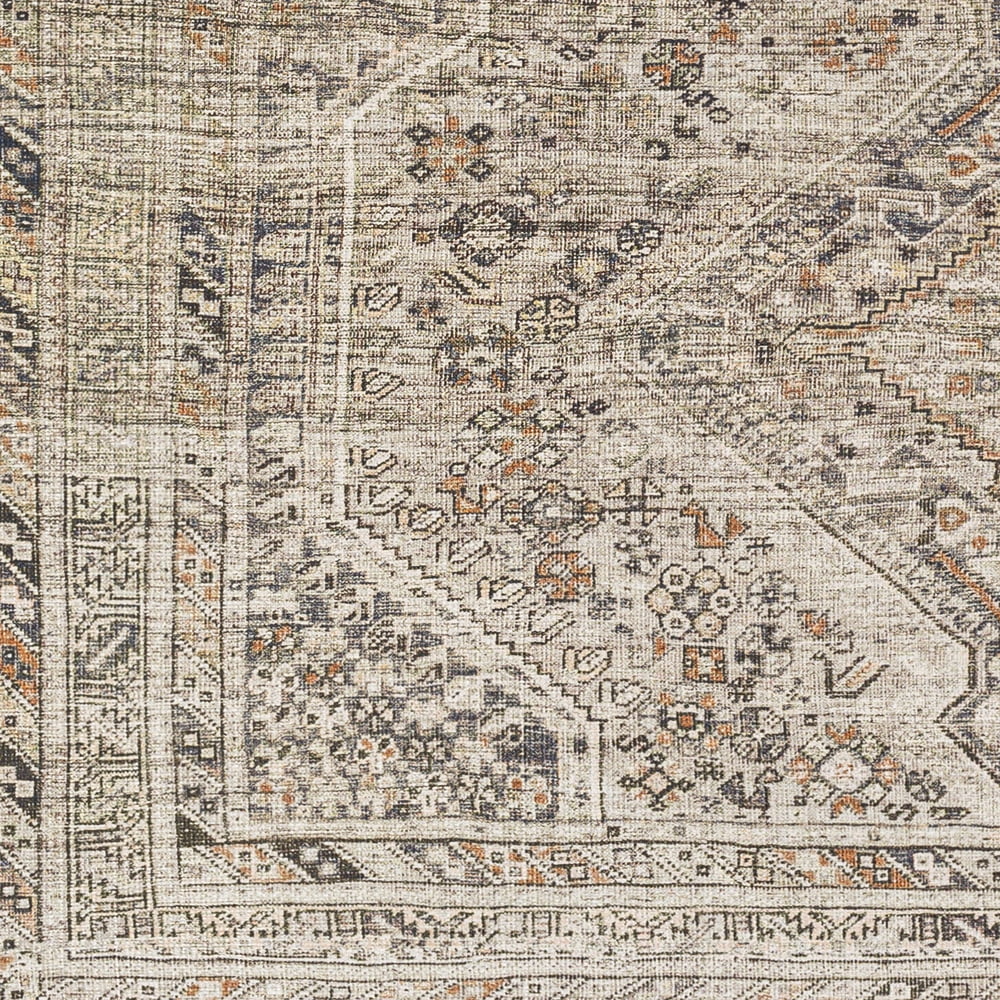 Livabliss Washable Rugs for Living Room, 3x8 Amelie Traditional Gray Runner Area Rug, Bedroom Dining Room Home Decor Stain Resistant Carpet (2'7" x 7'10" Runner)