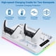 thumbnail image 2 of Estación de refrigeración para PS5 y PS5 Slim con cargador para mandos, soporte vertical con soporte para auriculares, 3 puertos USB y USB-C, 2 of 7