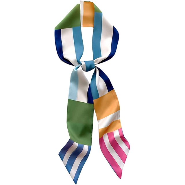 Bufanda de cinta con asa para bolso con bloqueo de Color brillante, banda para la cabeza y el pelo, bufanda para el cuello Sailing Electrónica