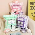 thumbnail image 3 of Muñeco de peluche de My Melody, Pochacco, Cinnamoroll, 6 piezas, Anime, almohada creativa, decoración del hogar, bolsa de Kuromi, 3 of 5