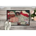 thumbnail image 2 of Carolines Treasures PPP3260MAT Dachshund Christmas Waiting for Santa Door Mat Indoor Rug or Outdoor Welcome Mat 18x27, 2 of 3