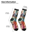 thumbnail image 2 of Uemuo Abstract Colorful Dripping Circles Printed Kids Boys Socks Seamless Crew Socks Crazy Funny Athletic Sport Socks for Children, 2 of 5