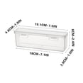 thumbnail image 2 of RKSTN Makeup brush storage 2pc Extra Large Capacity Plastic Pencil Box Stackable Translucent Clear Pencil Box Office Supplies Storage Organizer Box For Gel Pens school supplies, 2 of 8