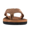 thumbnail image 4 of WOTTE Mens Flip Flops Comfortable Thong Sandals Lightweight Summer Beach Sandals Brown Size 16, 4 of 7