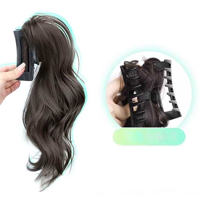 POINTERTECK Extensions de Cheveux Pince Queue de Cheval Courte Faux Cheveux L7H1