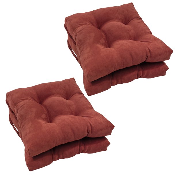 Cojín Pillow Blazing Needles de microgamuza para silla, 16 pulgadas, color vino