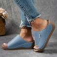 thumbnail image 6 of Fukaraa Orthotic Platform Sandals Women's Arch Support Leather Wedge Summer Breathable Shoes, 6 of 9