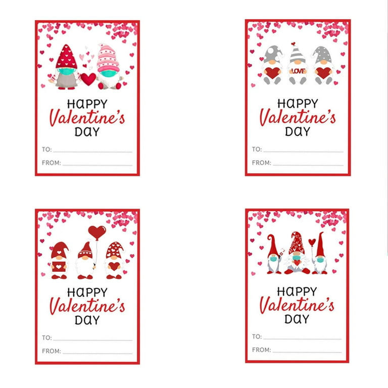 Classroom Valentine's Day Cards, Mini Exchange Cards for Kids, Party  Favors, Cute Small Cards For Friends,Galentines,Girlfriends,Pack of 24  Cards