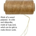 thumbnail image 2 of The Beadsmith Artificial Sinew – Waxed Polyester Cord, Natural Color, 5-Ply, 4 oz, 131 yds / 394 ft, 2 of 7