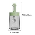 thumbnail image 2 of Tarro de vidrio para condimentos | Recipiente transparente de especias a prueba de fugas | Almacenamiento cuantitativo hermético de gran apertura | Vidrio de grado alimenticio | Antideslizante |, 2 of 5