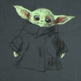 thumbnail image 2 of Star Wars T-Shirt Men's Grogu Sketch Style Design Short Sleeve Tee, 2 of 5