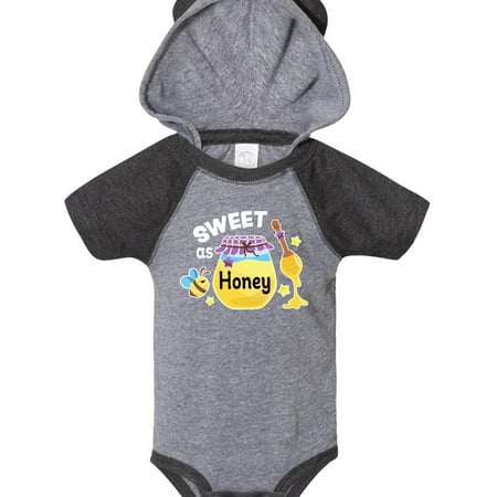 

Inktastic Sweet as Honey with Honey Jar and Bee Gift Baby Girl Bodysuit