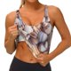 thumbnail image 3 of Fotbe Sea Shells Sujetador Deportivo Largo sin Aros para Mujer con Almohadillas y Soporte Medio, Transpirable y Absorbente, Camiseta Tipo Chaleco o Tank Top-Large, 3 of 8