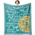 thumbnail image 1 of LHSHID Get Well Soon Gifts for Women Breast Cancer Survivor Grief Gifts After Surgery Recovery Throw Blanket Green 60x80in, 1 of 5
