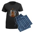 thumbnail image 5 of CafePress - Violin Women's Dark Pajamas - Women's Short Sleeve Print T-Shirt and Pants Dark Cotton Pajama Set, 5 of 7