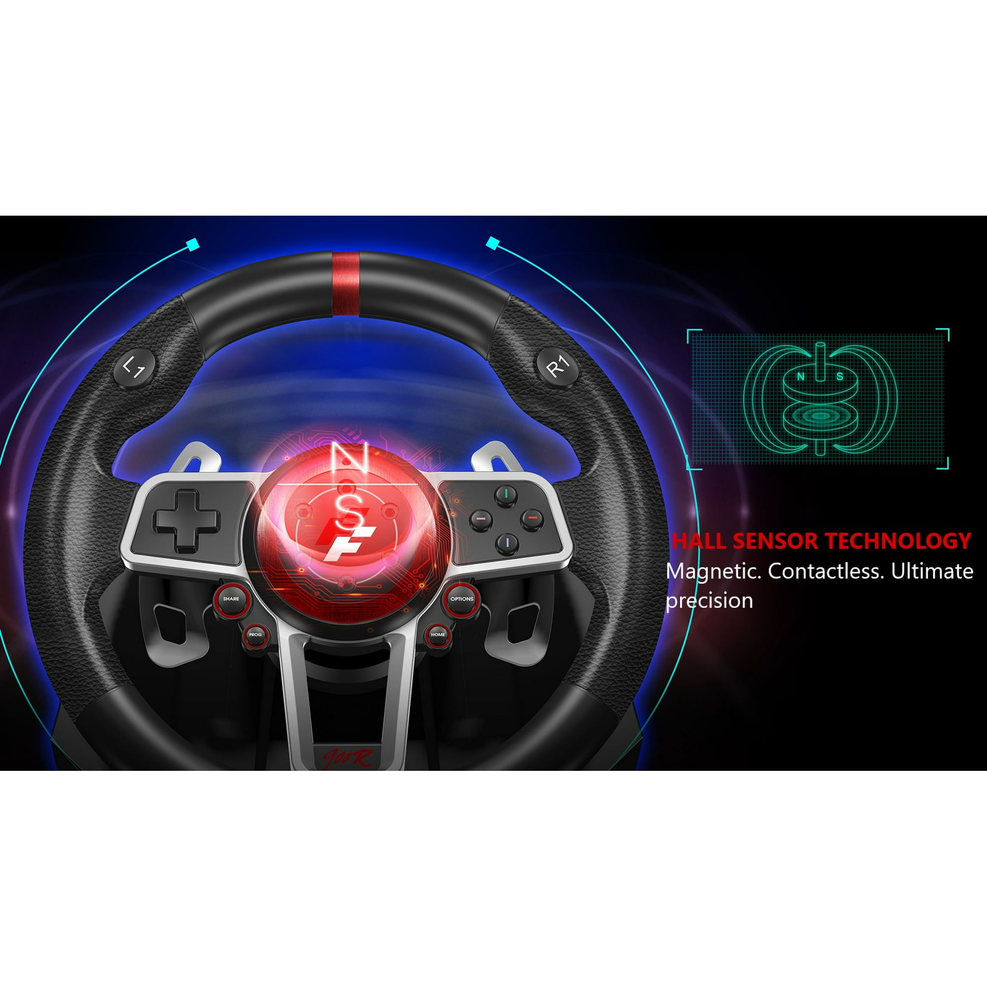 Flashfire SUZUKA 900A Racing Steering Wheel and Pedals for PC, PS3