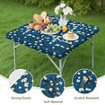 thumbnail image 4 of Fitted Tablecloth Vintage Artistic Floral Pattern, Waterproof Backed Table Cover for Spring Picnic, Rustic Setting, 4 of 6