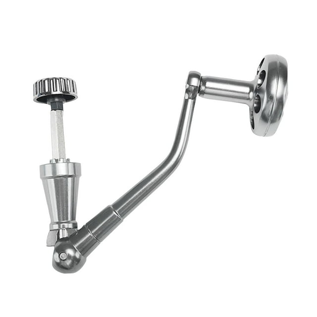 tamizeot for Spinning Reel Handle Fishing Accessories Sturdy Grips Silver Rocker Arm Fishing Fly