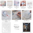 thumbnail image 3 of Paint by Numbers Kit for Adults, Majestic Owl Portrait Eyes Stare Paint by Numbers, Easy Paint by Numbers Kit for Adults Beginner, DIY Adult Paint by Number Kits on Canvas, 12x16in Home Decor, 3 of 7