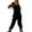 Black, variant on Wyzesi Long Sleeve Jumpsuit for Women Dressy Women's Brushed Overalls Bibs And Adjustable Suspenders with Warm Winter Ski Pants White Jumpsuits for Women Wedding Womens Jumpsuits Dressy