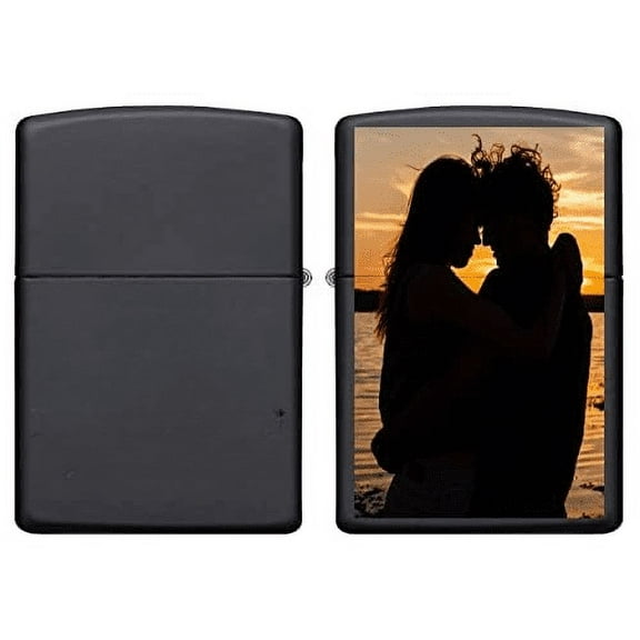 Zippo Lighter Photo Classic Matte Black Lighter Groomsmen - Christmas, Halloween & Valentines Day Gift