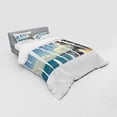 thumbnail image 3 of Ambesonne Tropical Bedding Set 3 Pcs, Hawaii Themed, Twin XL, Blue Green, 3 of 3