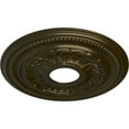 thumbnail image 3 of Ekena Millwork 15 3/4"OD x 3 1/4"ID x 1"P Galway Ceiling Medallion (Fits Canopies up to 3 1/4"), Hand-Painted Green Gold, 3 of 6