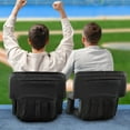 thumbnail image 2 of Home-Complete Reclining Bleacher Seat Cushion with Armrests (Black), 2 of 6
