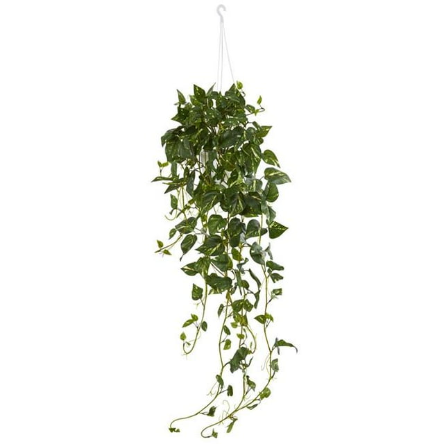 Nearly Natural 6948 Pothos Hanging Basket Artificial Plant