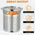 thumbnail image 4 of Turkey Fryer Kit, 30QT Aluminum Turkey Deep Fryer w/Baskets & Stand, 55000 BTU Propane Burner, Thermometer, Marinade Injector, Turkey Rack & Rack Lifter, for Outdoor Cooking, 4 of 9