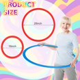 thumbnail image 2 of 12 Pcs Obstacle Course Ring Set 16 Inch 28 Inch Hoop Plastic Toys Exercise Hoops Bulk for Little Teens Adults Party Games Educational Activities Holiday Decoration Gymnastics, 4 Colors, 2 of 7