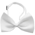 thumbnail image 1 of Plain White Bow Tie, 1 of 1
