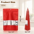 thumbnail image 2 of 5.51x7.87 in Stand Up Pouch Bags,  30pcs Resealable Aluminum Foil Bag, Red, 2 of 6